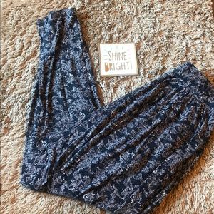 Abercrombie and Fitch paisley joggers size large
