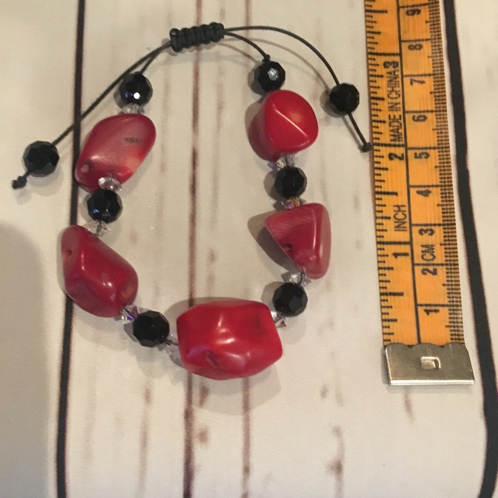 🍁SALE🍁Red Tourquoise adjustable bracelet .