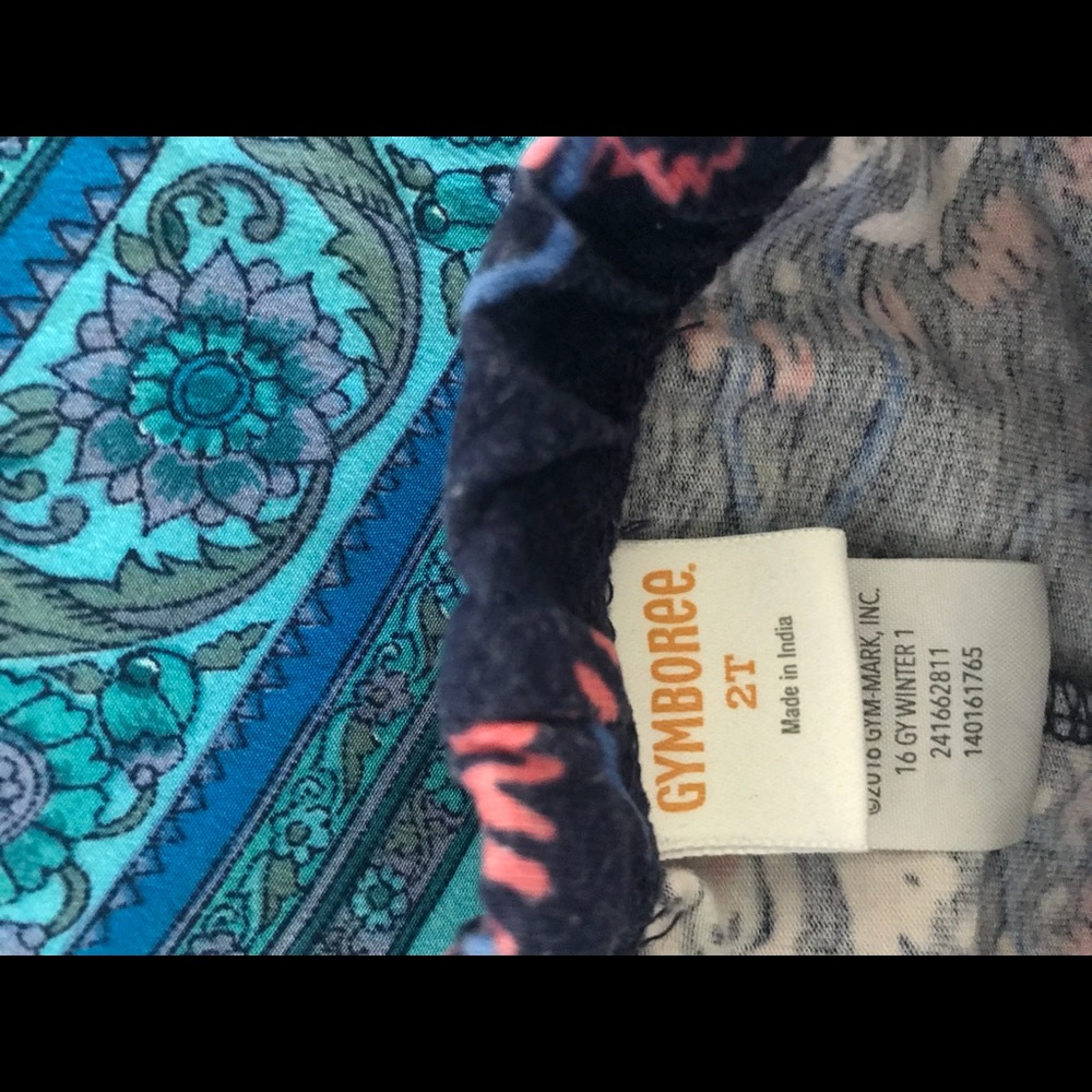 Gymboree leggings blue dye