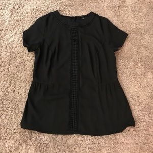 Ann Taylor short sleeve peplum blouse