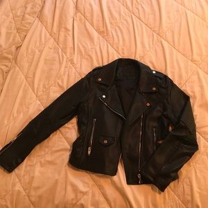 Faux leather jacket