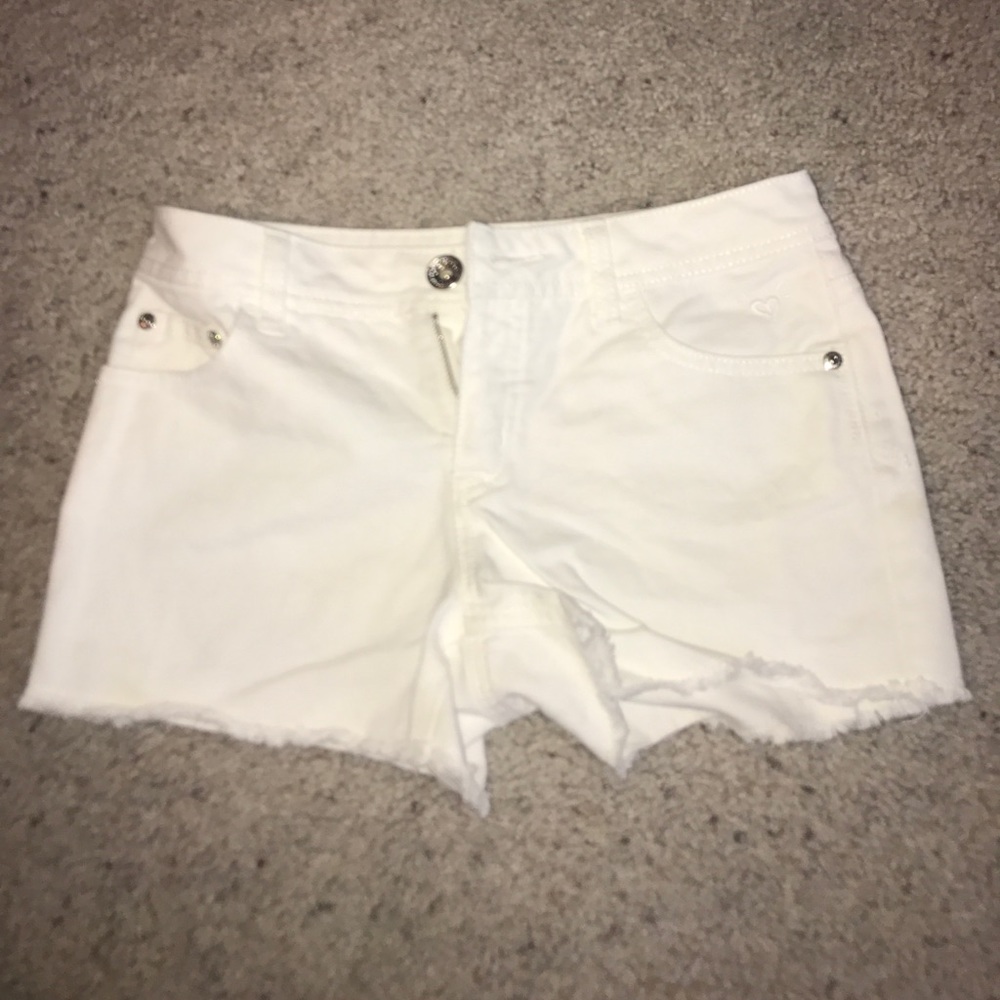 White Justice Shorts