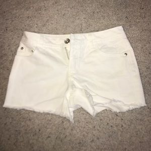 White Justice Shorts