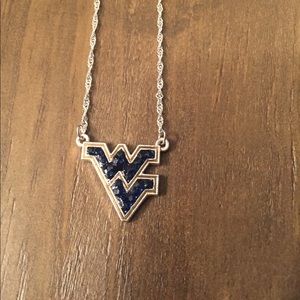 West Virginia Mountaineers Rhinestone Necklace