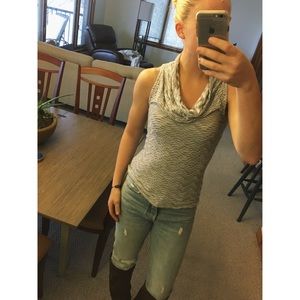 Anthropologie gray top!