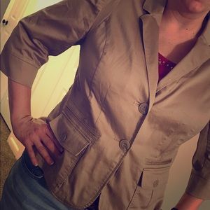 Lane Bryant Plus sized tan blazer  v/ professional
