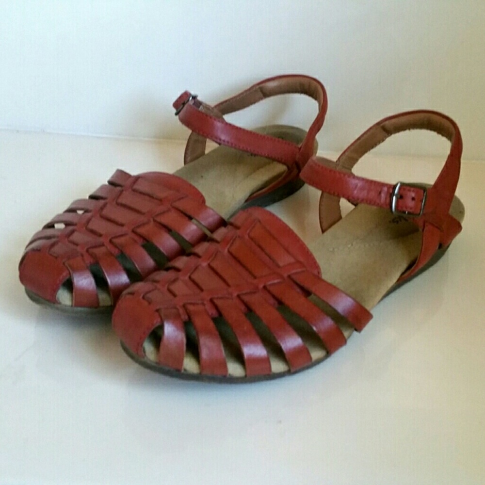 Clarks Jaina Rouge Huarache Sandals