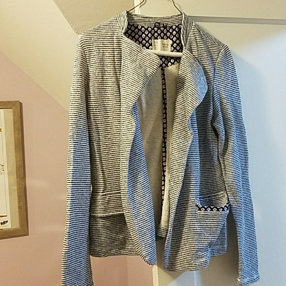 Anthropologie Striped Blazer