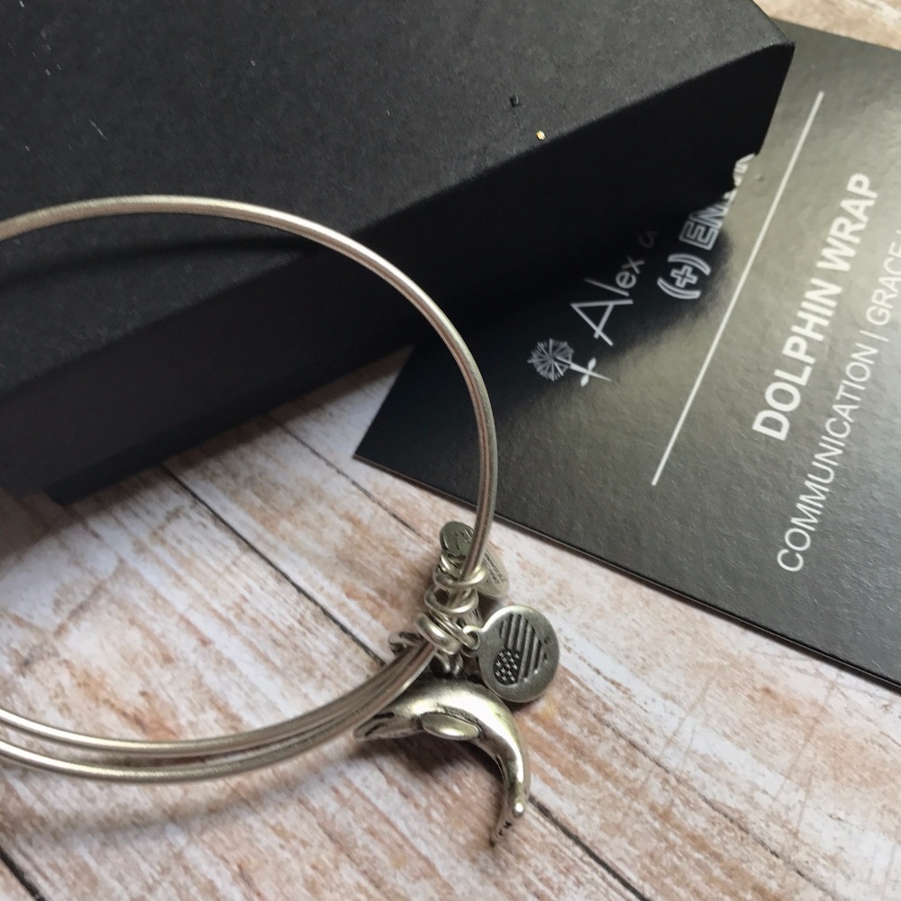 Alex and Ani's Dolphin Bangle