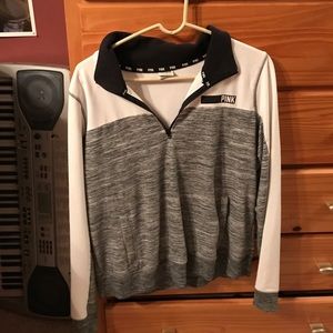 VS Pink 1/4 Zip Sweater
