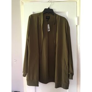 Forever 21 Chiffon Bomber Jacket