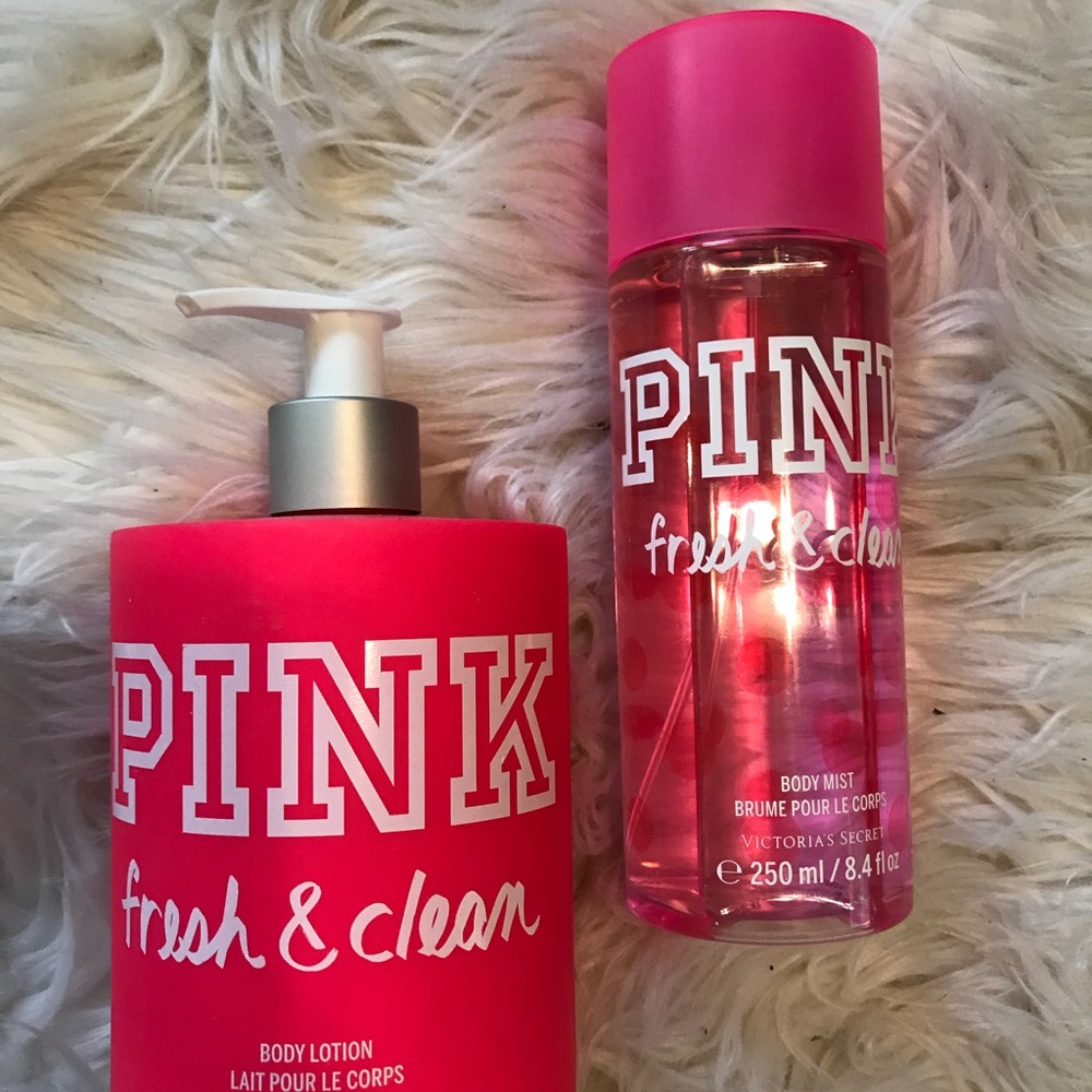 Pink fresh and clean body set