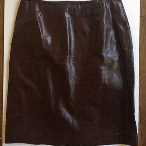 Leather skirt