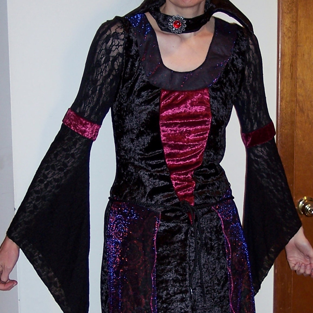 Gothic Vamptessa Halloween Costume, M/L #0210 - Picture 8 of 10