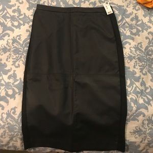 Pleather black business skirt size 4