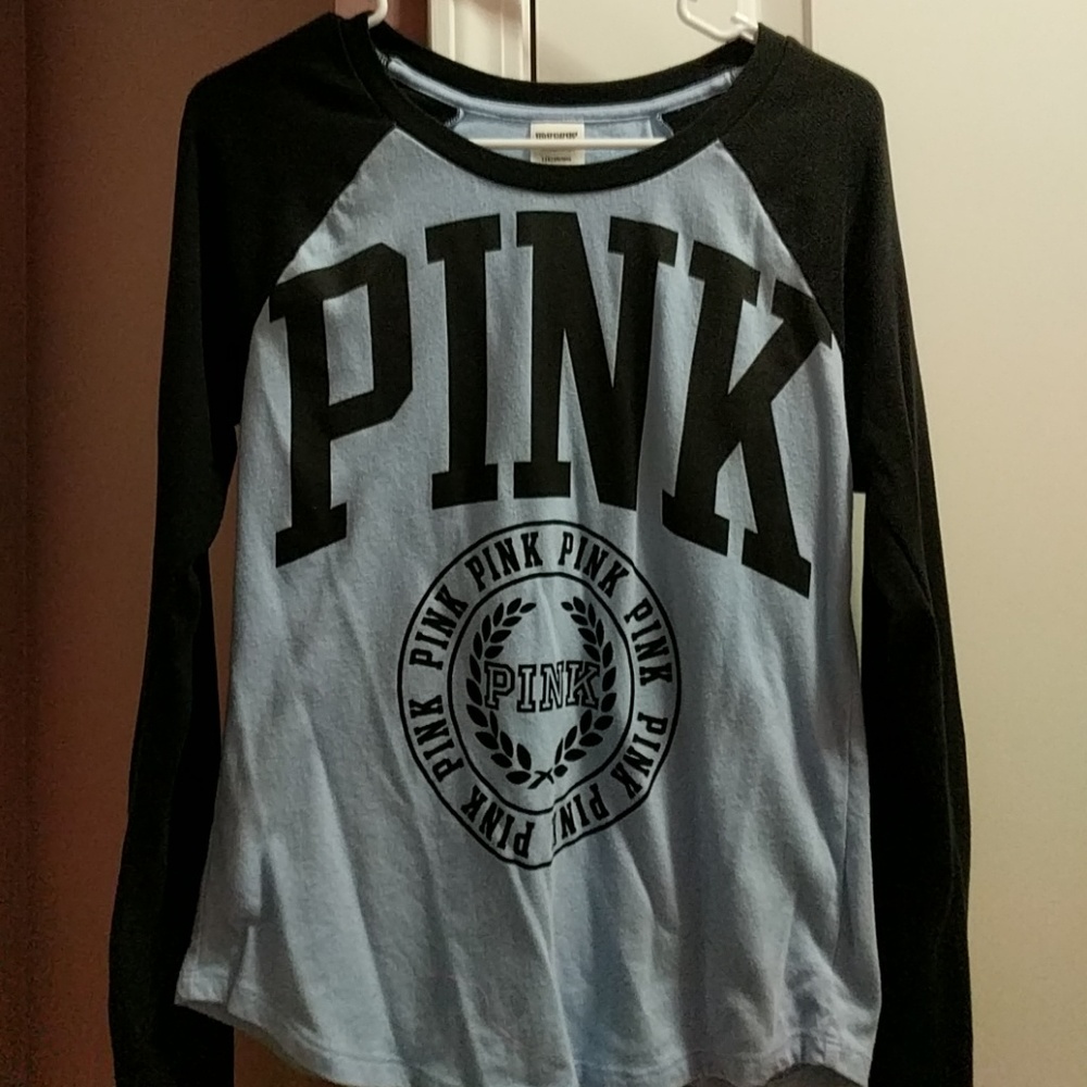 VS Pink baseball tee