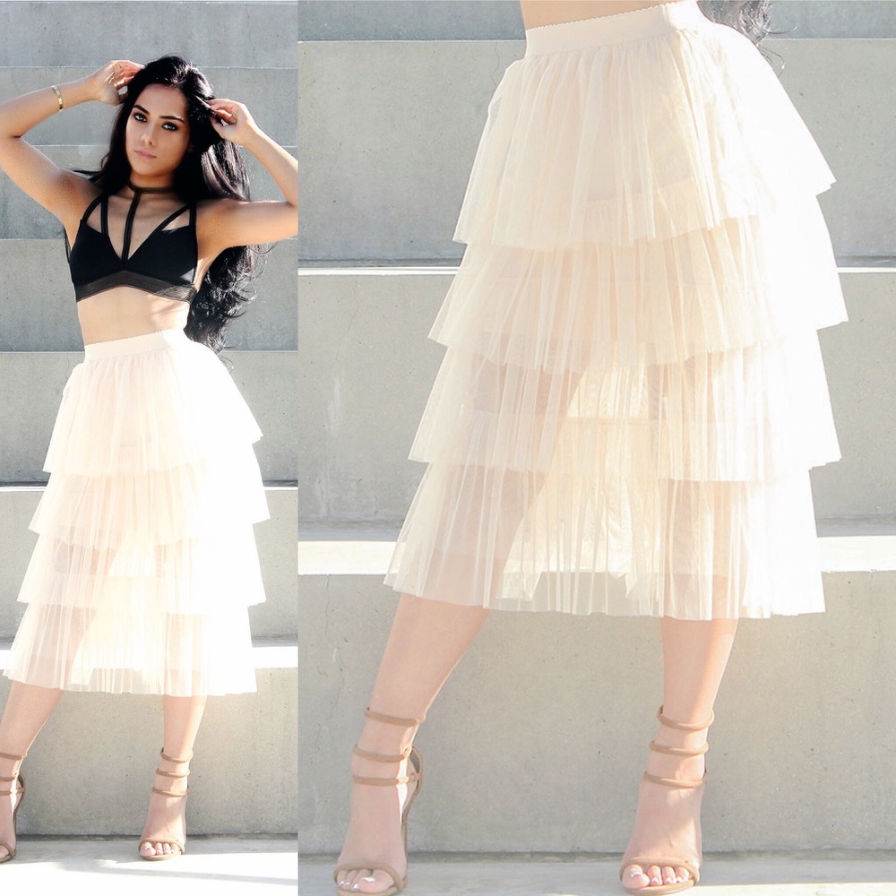 English Factory Tulle Skirt