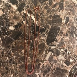 O2 rose gold chain
