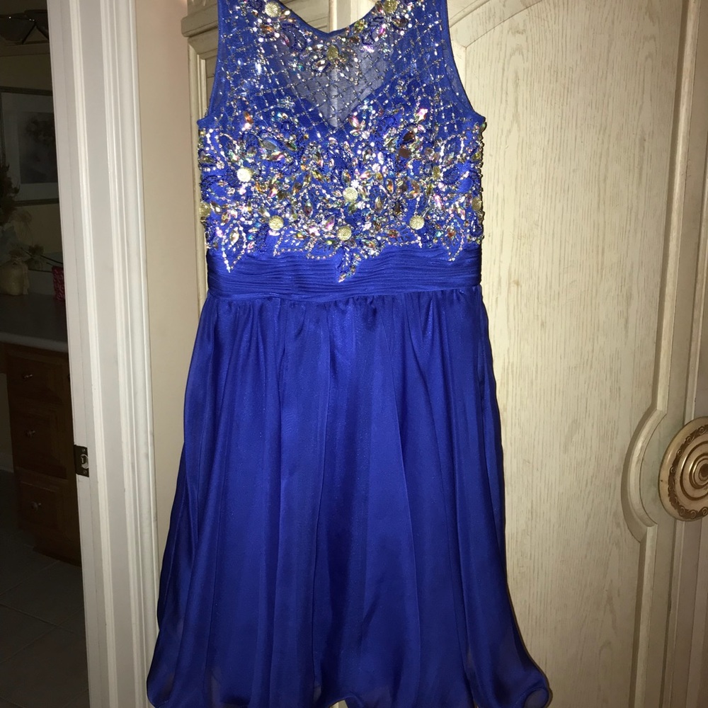 Royal blue homecoming dress