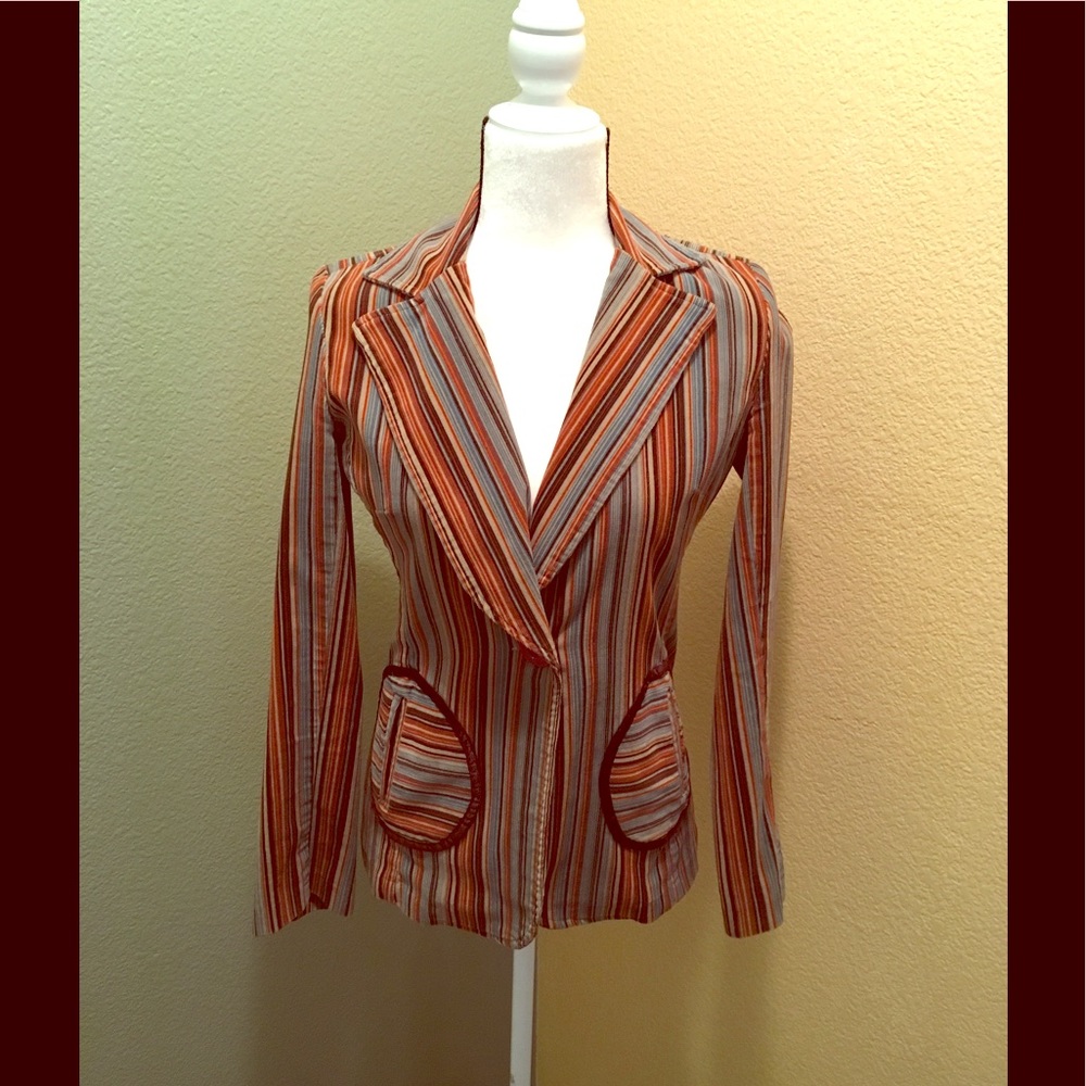Corduroy hip blazer