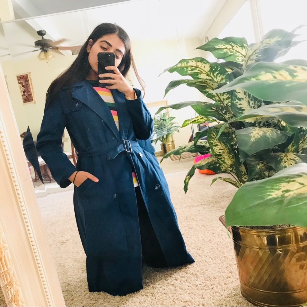 Vintage Blue trench coat