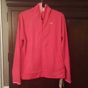 NWT womens under armor jacket pink