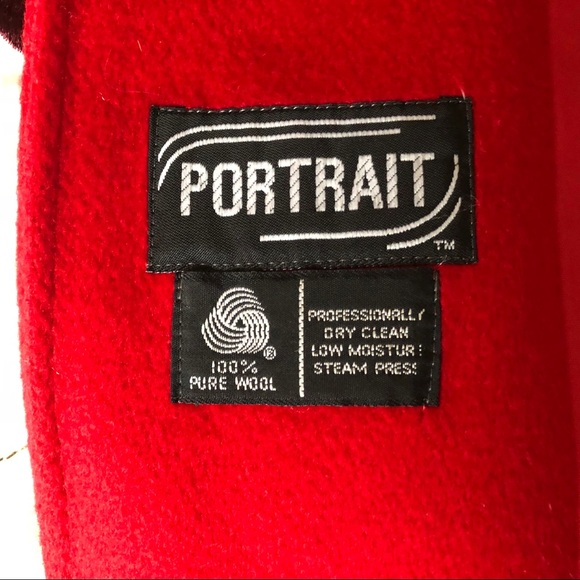 VINTAGE long red wool coat, like new! - Picture 5 of 6