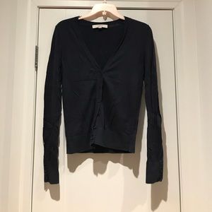 Navy V Neck Cardigan