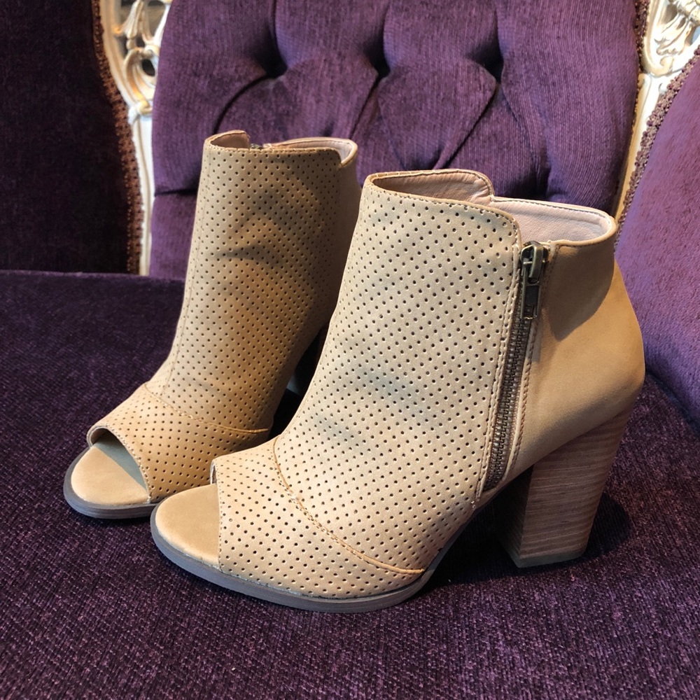 Restricted Open Toe Booties