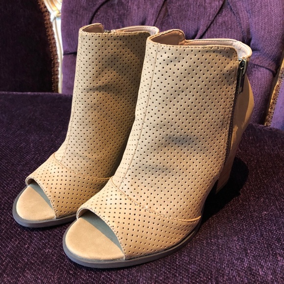 Restricted Open Toe Booties - Picture 2 of 5