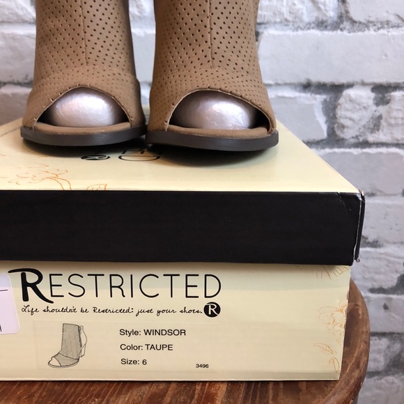 Restricted Open Toe Booties - Picture 3 of 5