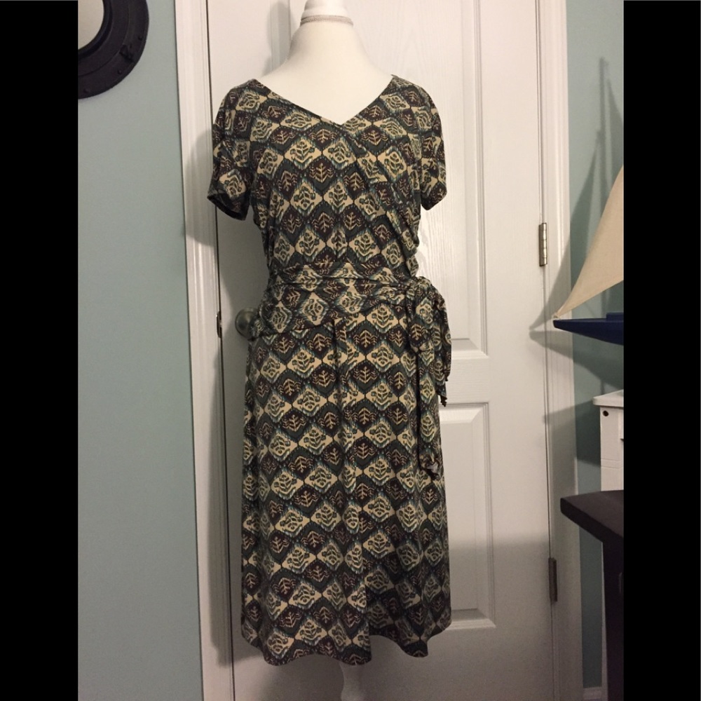 Liz Claiborne Axcess Dress XL, wrap belt
