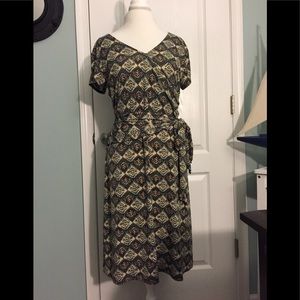 Liz Claiborne Axcess Dress XL, wrap belt