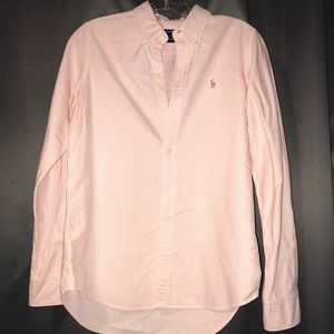 Ralph Lauren Sport pink striped button down