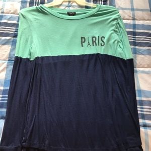 Green long sleeve shirt