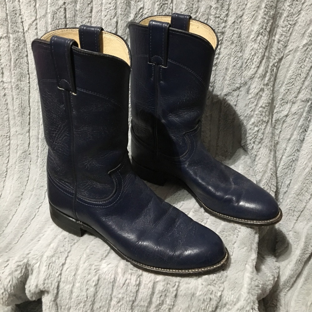 Justin boots blue