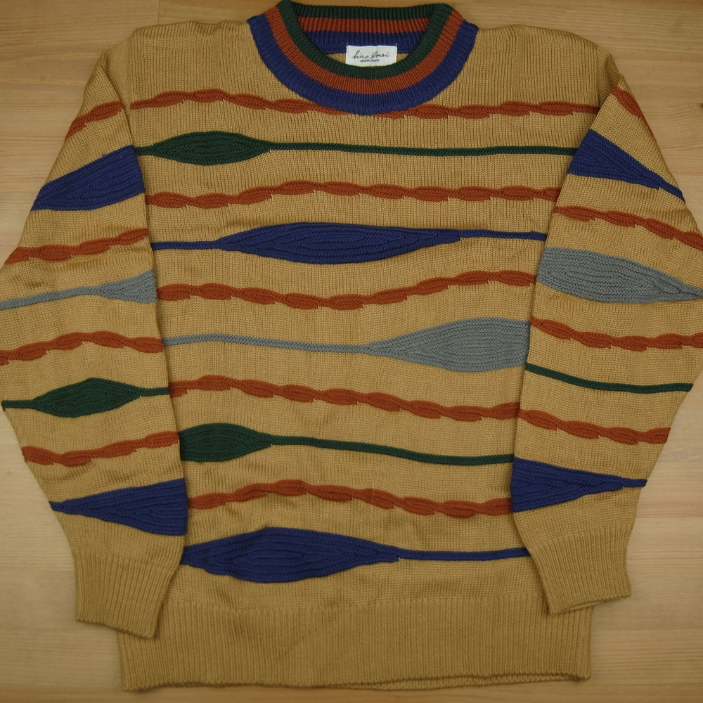 Hiro Lrmai Small Tan Texture "COOGI" Style Sweater