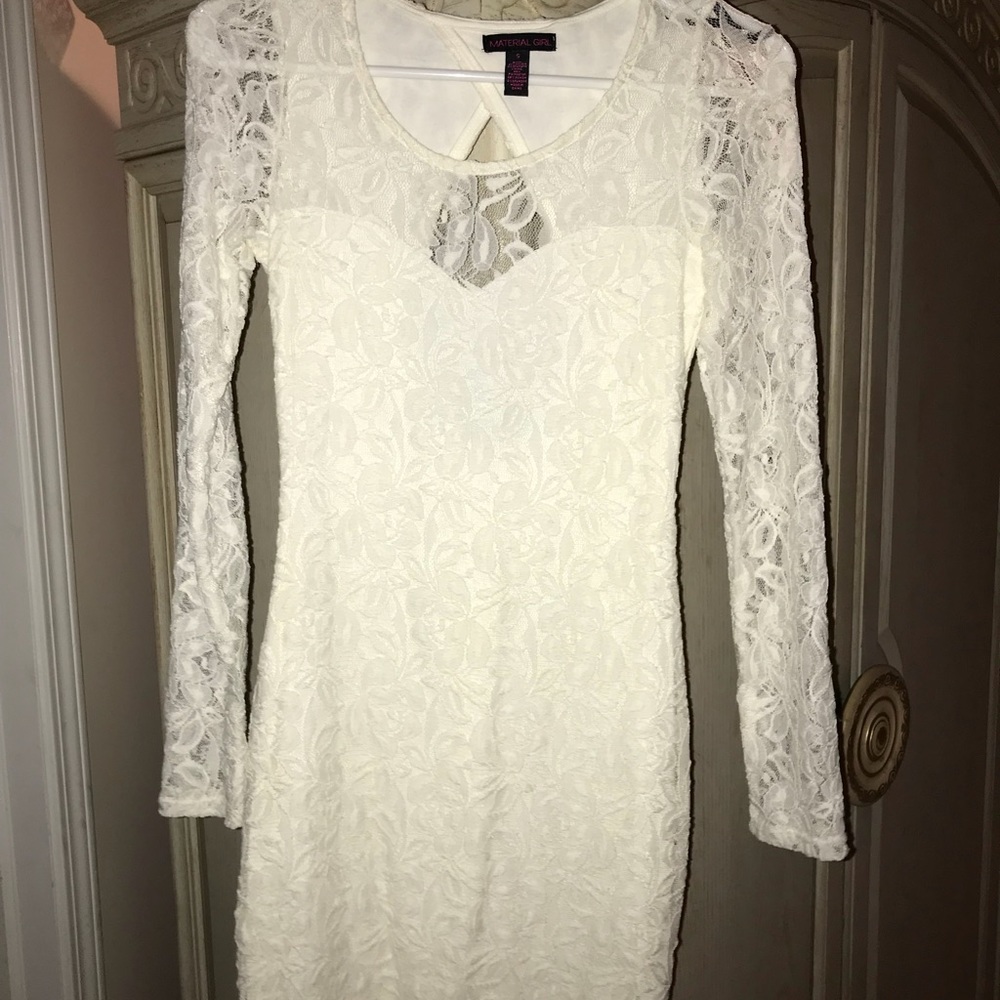 White cocktail dress