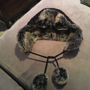Barney’s New York Faux Fur Winter Hat