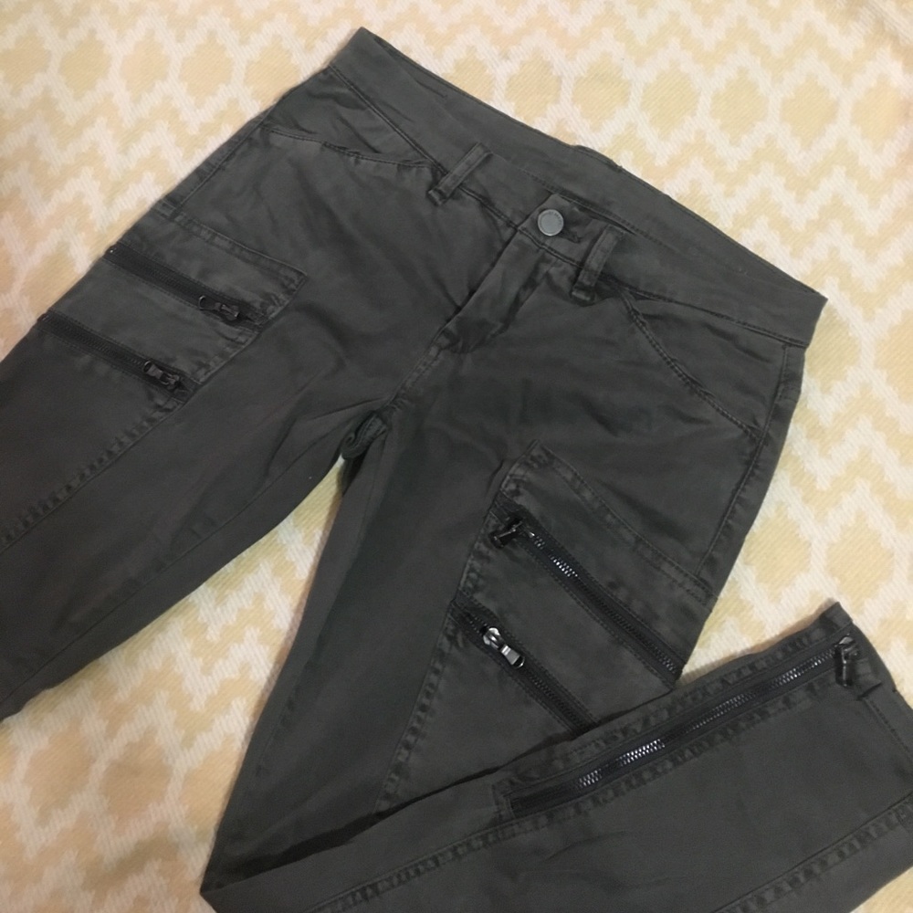 Army green skinny pants from Nordstrom