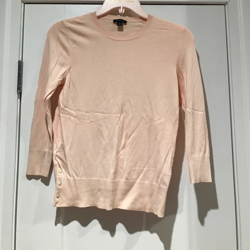 Pink Side Button Sweater