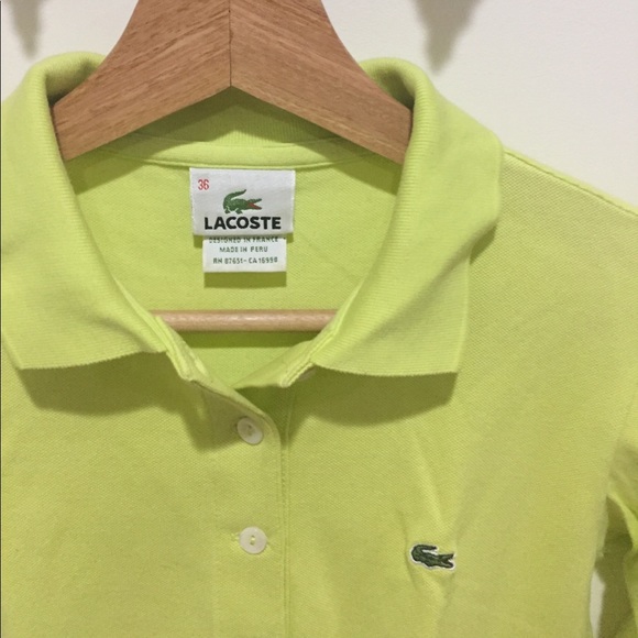 Lacoste Long Sleeve Collared Shirt - Picture 2 of 2