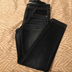 AEO Mid-rise super skinny jeans