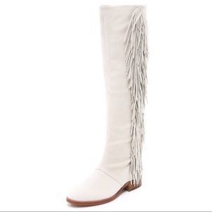 Sam Edelman Josephine Suede Boots with Fringe