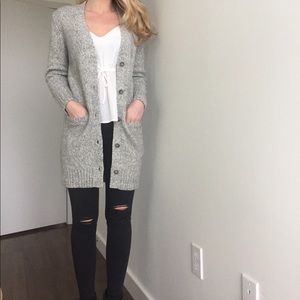 Muji long wool sweater