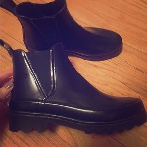 Black Polo Sport rain booties