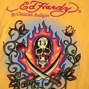 Ed Hardy by Christian Audigier Men’s L V-Neck