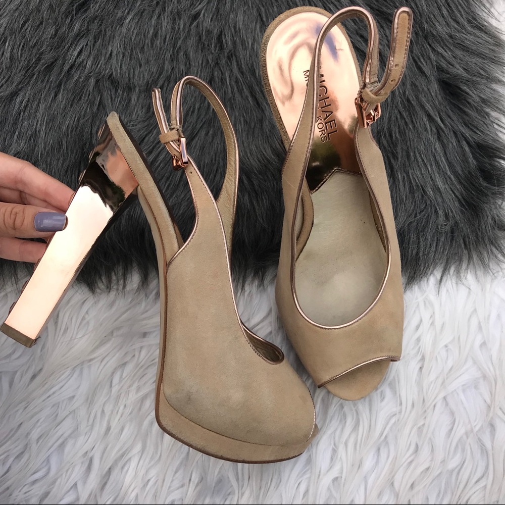 Michael Kors rose gold gem heels - Picture 4 of 8