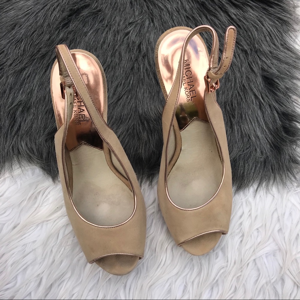 Michael Kors rose gold gem heels - Picture 5 of 8