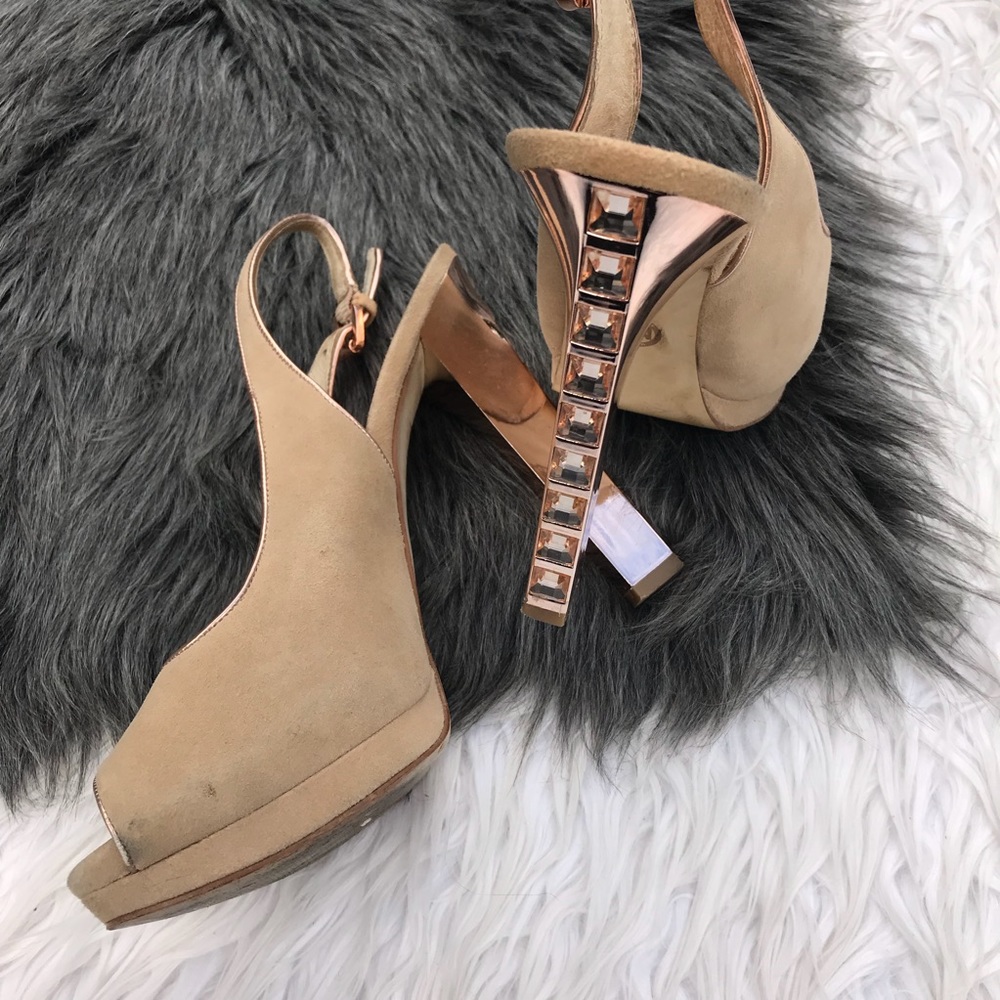 Michael Kors rose gold gem heels - Picture 7 of 8